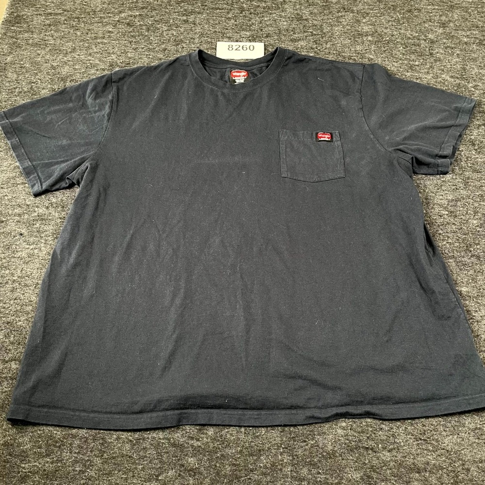 Wrangler Workwear T‎ Shirt Mens 3XL Black Cotton Crew Neck Short Sleeve Outdoor